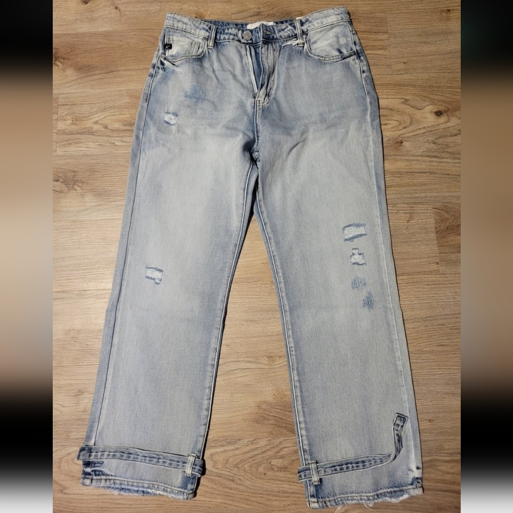 nwt- Kancan Joggers Jeans wide leg size 30